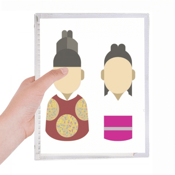 korea traditional prince and princess notebook loose diary refillable journal statiry