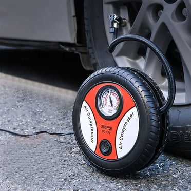 YOUHELLOME Portable Tire Inflator - 150 PSI Air Compressor With Smart Auto Shut Off, Digital Gauge & LED Light For Cars, Bikes, Motorcycles