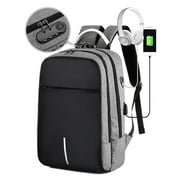 kosheko Business Backpack, Bag for Travel Flight Fits 15.6 Inch Laptop with USB Charging Port Gray