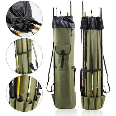 Bekith Fishing Rod Bag, Fishing Rod Carrier Fishing Pole Storage Bag Reel Organizer