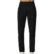 kosheko Men's Cargo Jogger Pants, Elastic-Drawstring Waist with Cargo Pockets for Urban Streetwear Looks Black L