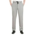 thumbnail image 1 of kosheko Men's Drawstring Casual Pants Cotton Twill Elastic Waist Chino Pants Gray XXXXXL, 1 of 3