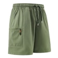 thumbnail image 1 of kosheko Men's Hiking Cargo Shorts Lightweight Quick Dry Fishing Active Running Short Workout Gym Shorts with Zipper Pockets Green XL, 1 of 4