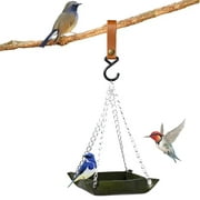 kosheko Outdoor Hanging Bird Feeder for Attracting Wildlife - Durable, Weather-Resistant Design Ideal for Gardens and Backyards Green