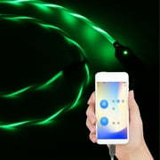 kosheko Smart Graffiti Marquee Lamp Charging Cable with APP Controlled RGB Lights, Type-C/Micro USB, 1m Length White