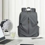kosheko Unisex Oxford Cloth Laptop Backpack - Spacious, Waterproof Business & Travel Bag for College, School, Hiking, and Daily Use in Black, Dark Gray, or Gray Dark Gray