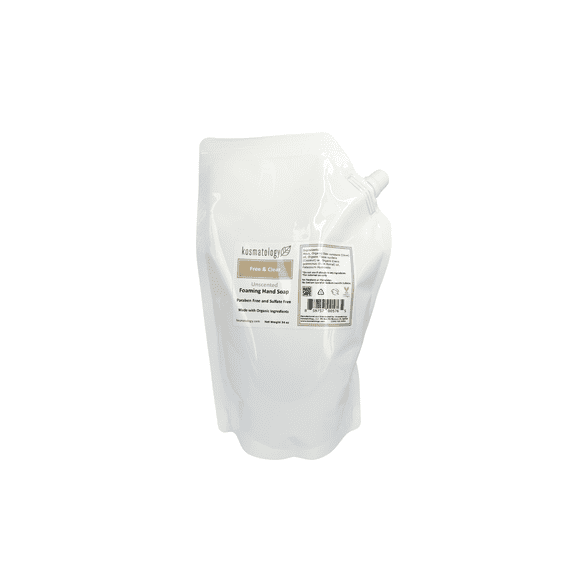 kosmatology® Free & Clear Organic Foaming Hand Soap Refill | Moisturizing Hand Wash | Clean Ingredients, Free of Artificial Scent and Essential Oils | 34 fl oz