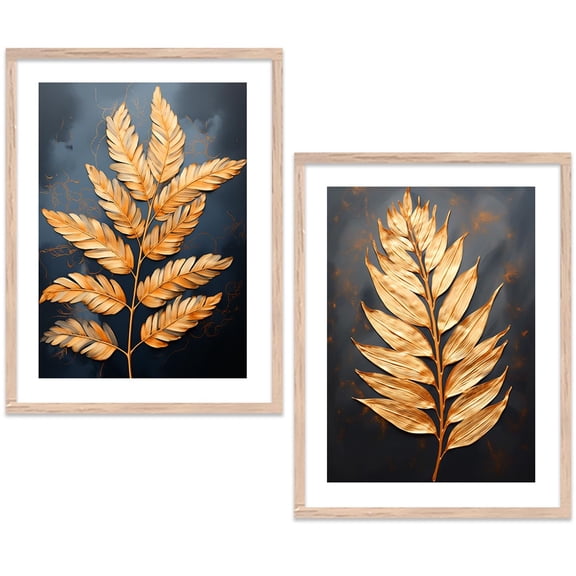 kotart Aesthetic Modern Art Wall Paintings with Frame for Living Room Bedroom Office Wall Decoration - Home Decor Frames (10 x 13 inch, Multicolor) Set of 2 (D)