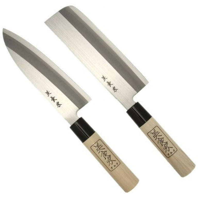 TURWHO 3PCS Japanese Chef Knives Kiritsuke Knife Nakiri Knife