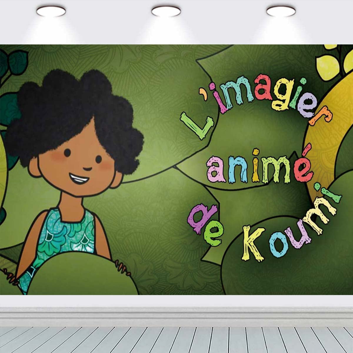 koumi animated picture book Taspestry Poster Banner Backdrop Background