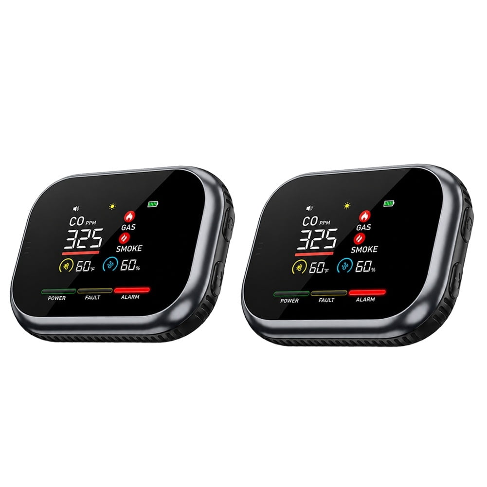 kovex co detector,6-in-1 Home Air Quality Monitor with Gas Readings ...