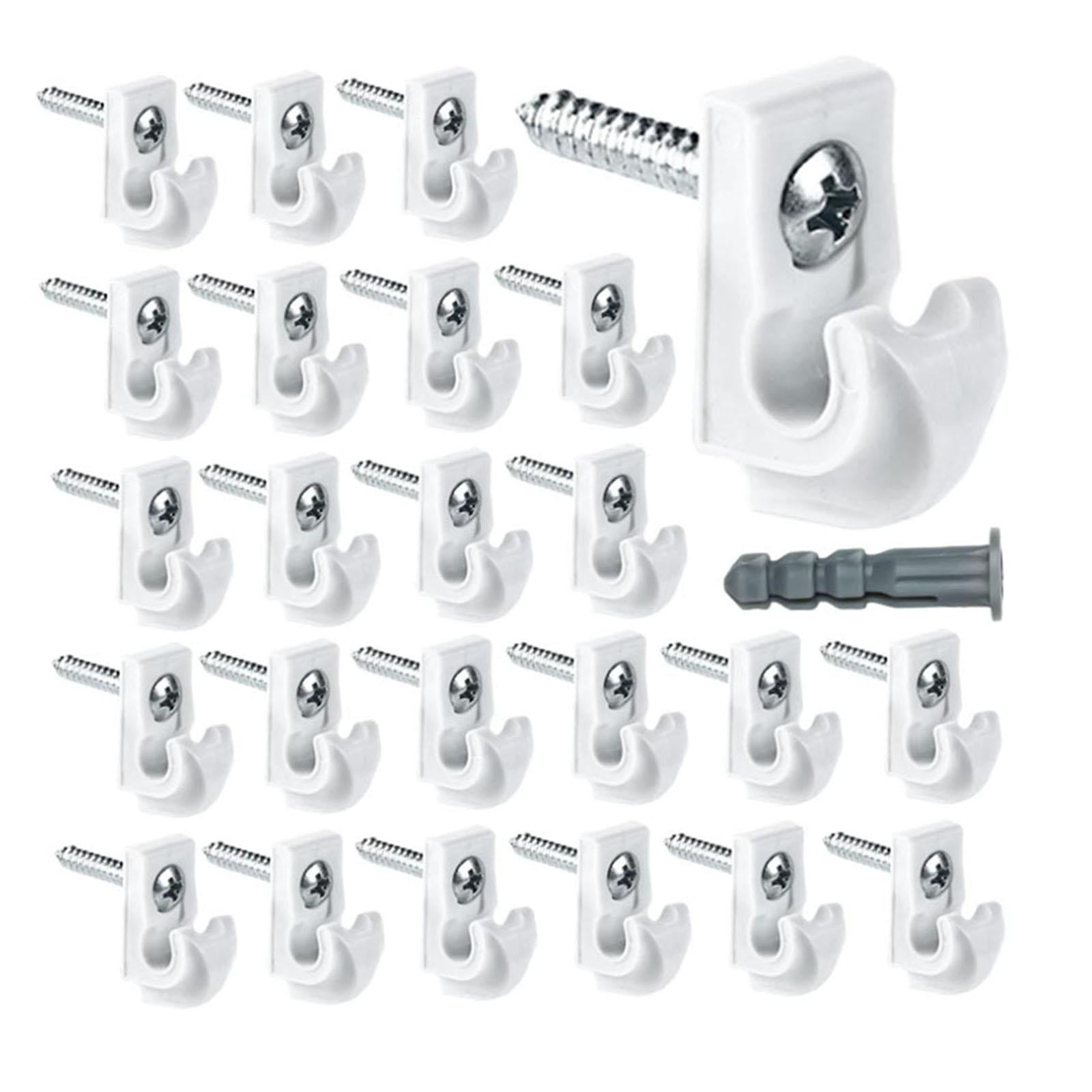 kowaku 24x Shelf Bracket White Down Wall Clip Heavy Duty Included Clips ...