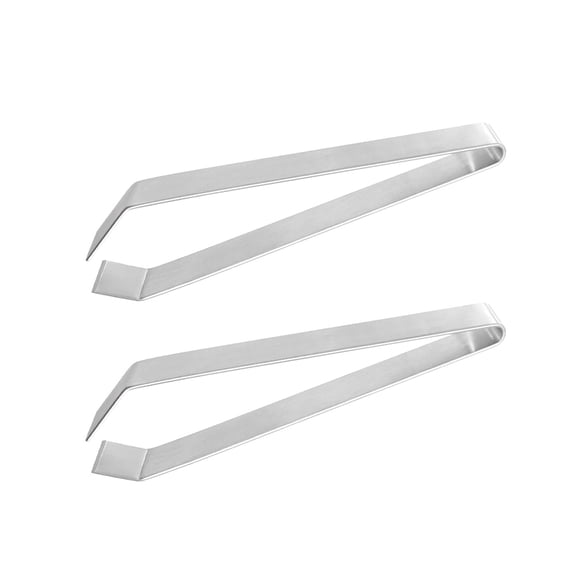 kowaku 2Pcs Bone Tweezers Set Garlic Garlic Tweezer Chef Garnishing Tool Manual Plier Skin Easy to Grip Thickened