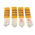 thumbnail image 1 of kowaku 2x4pcs Knit Socks Chair Leg Floor Protector Covers Strip-Yellow 2 Pcs, 1 of 6