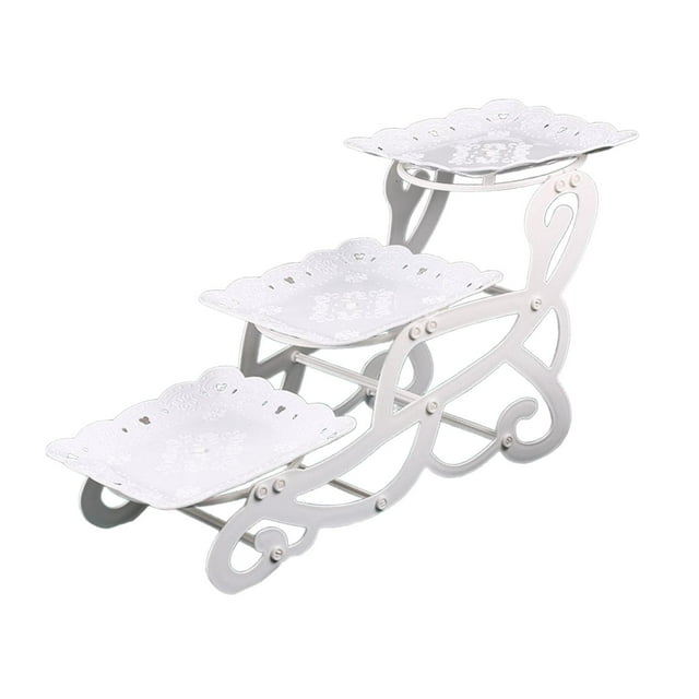 Flenpptly Wooden Cupcake Stand, 3 Tier Cupcake Display Stand