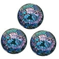 thumbnail image 1 of kowaku 3Pcs Glass Mosaic Balls Mosaic Sphere Balls Home Decor Modern Plate 8cm Decorative Orbs for Basket Filler Vases Wedding Bowls Turquoise, 1 of 9