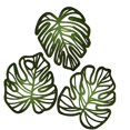 thumbnail image 1 of kowaku 3Pcs Palm Leaves Wood Wall Decor Tropical Wall Art Jungle Decor Hanging Sculpture Unique Wooden Ornament for Cafe Dining Room Green, 1 of 9