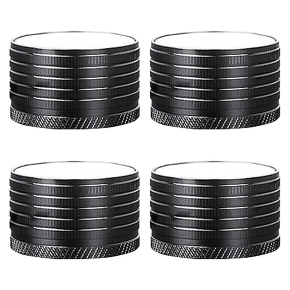 kowaku 4 Adjustable Metal Furniture Risers, Portable Multi-Purpose Non-Slip Heavy Duty Replacement Furniture Risers for Sofa, Desk, Cabinet, Coffee Table Black