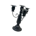 thumbnail image 1 of kowaku 4 Candle Metal Candelabra Elegant Candle Stand 7.28" Height Pillar Candle Holder for Office Festivals Party Wedding Fireplace Black, 1 of 9