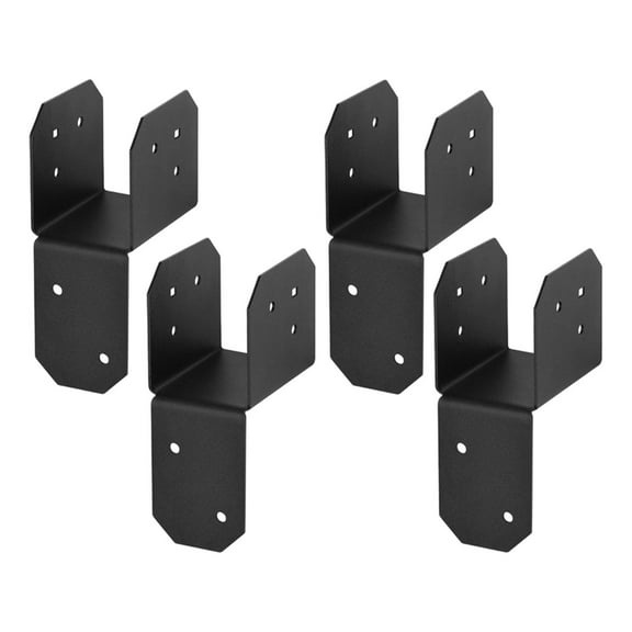 kowaku 4 Pieces Post Anchor Connector Mending Plate for Furniture Pavilions Pergola 3.8cm