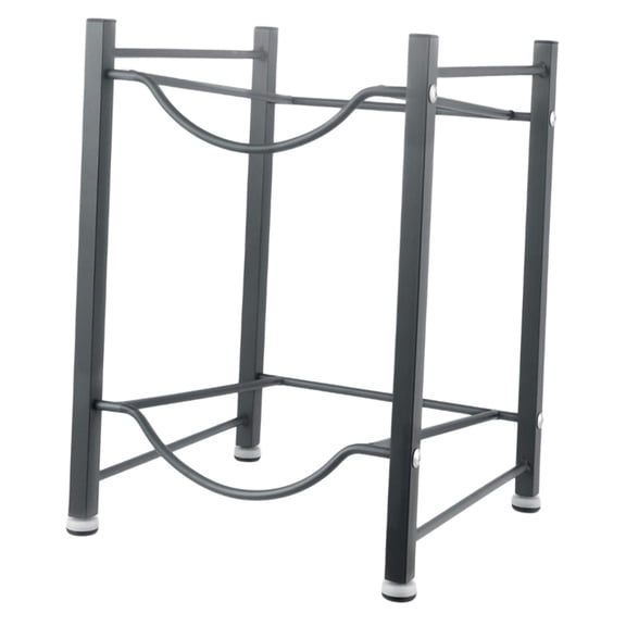 kowaku 5 Gallon Water Bottle Holder Water Bottle Storage Rack 2 Tier Space Saving Water Jug Rack Water Bottle Rack for Office Family Gray