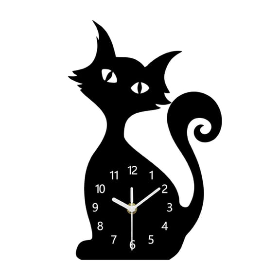 kowaku Acrylic Wall Clock Arabic Numerals Home Decor Non Ticking Stylish Decorative Wall Art Ornament for Classroom Bathroom Kitchen