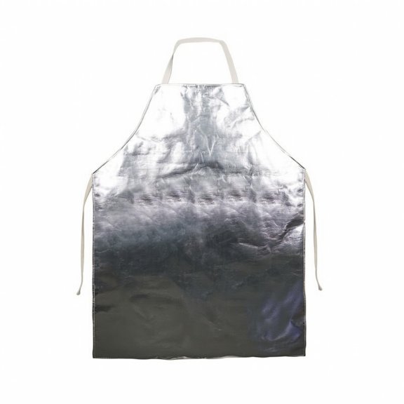 kowaku Aluminum Foil Apron Reflective Heat Resistant Apron Waterproof for Welders, Blacksmiths, Metalworking, Metal Casting, Workshops Short