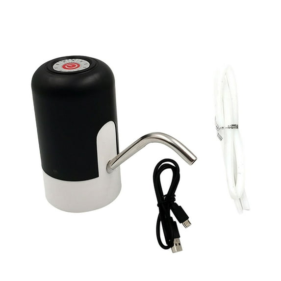 kowaku Automatic Water Dispenser Water Pump Electric Portable Hotel House Led Lamp Drinking Water Bottle Pump for Hiking Water Table Black