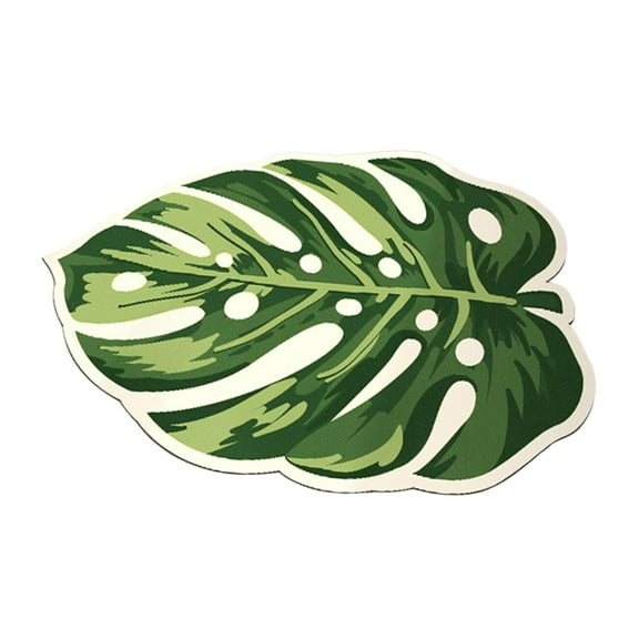 kowaku Bath Mat Inside Entry Doormat Non Slip Absorbent Diatom Mud Floor Mat Bathroom Rug for Entryway Corridor Living Room Bathroom Monstera deliciosa
