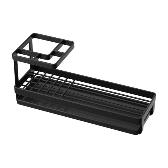 kowaku Bathroom Toothpaste Organizer, Toothpaste Stand Rack Multifunctional Toothbrush Toothpaste Stand for Bathroom Creams Lotions, black