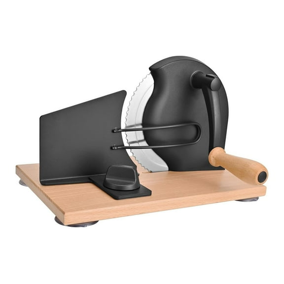 kowaku Bread Slicer with Adjustable Thickness Compact Easy to Clean Home Bread Cutter for Preparing Breakfast Bakery Restaurant Home Black