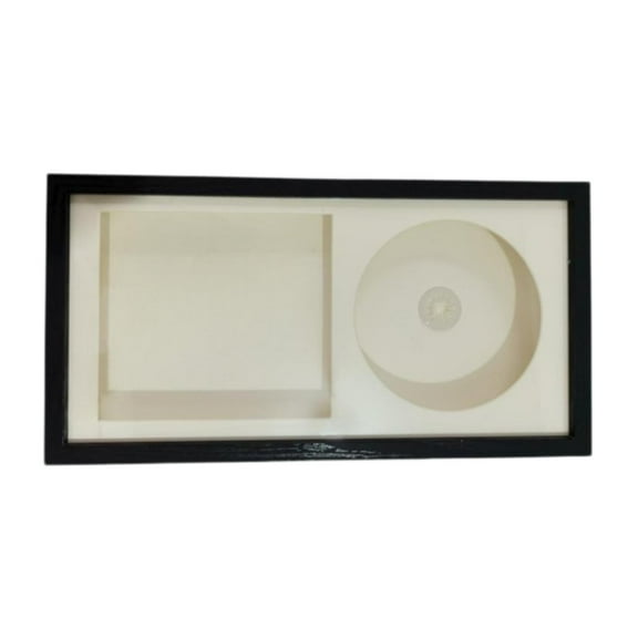 kowaku CD Display Frame, Album Frame, Birthday Gift Music Disc Wooden Case CD Frame Display Case, for Desktop Standing Bedroom Wall