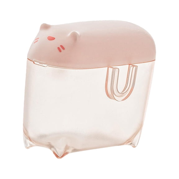 kowaku Cartoon Mini USB Cable Storage Case Box with Lid Electronics Accessory Organizer for Office, Home Use, Desk Accessories Lightweight Durable Pink