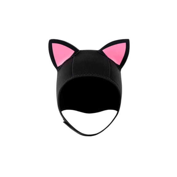 kowaku Cat Ear Diving Hood Sun Protection Animal Ear Neoprene Hood Water Sports Gear for Snorkeling, Surfing