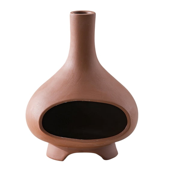 kowaku Ceramic Holder Handcrafted Burner for Desk Red Clay