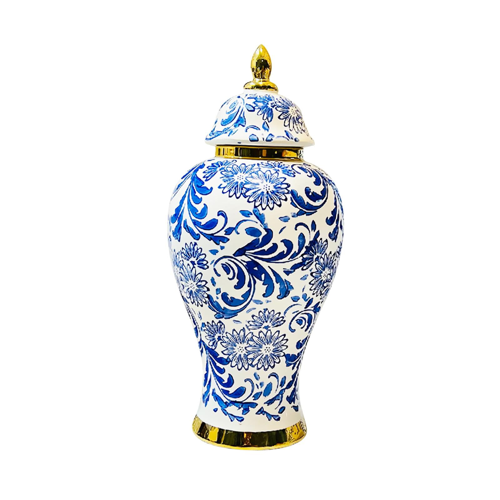 kowaku Ceramic Vase Porcelain Ginger Jar Display Ceramic Flower Vase