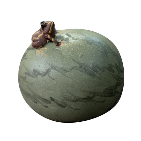 kowaku Clay Tea Pet Handmade Tea Pet Mini Lovely Handcrafts Teahouse Decoration Tea Pet Figurine for Desktop Bathroom Cabinet G