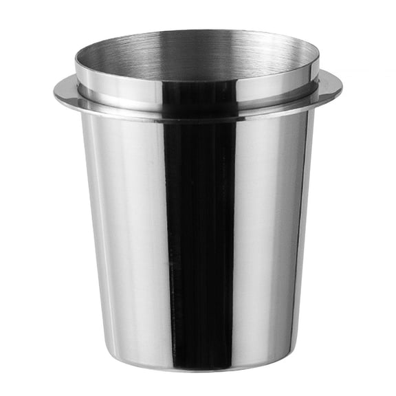 kowaku Coffee Dosing Cup, Coffee Machine Parts Espresso Tamper Machine Tool Portafilter Dosing Cup, for Bar Coffee Machine Cup,coffee powder receiver , 53MM mirror light