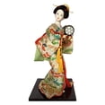 thumbnail image 1 of kowaku Collectible Figurine, Miniature Asian Statue, Traditional Japanese Kimono, Geisha Doll, Kabuki Doll for Desk, Wardrobe, Bedroom F, 1 of 9