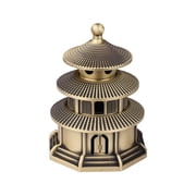 kowaku Copper Chinese Temple of Heaven Burner 3.5x4.5inch Handmade Decorative Feng Shui Decoration for Bedroom,study,Kitchen Bronze Color
