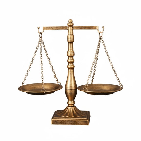 kowaku Decorative Balance of Justice Rustic Look Balance of Justice Sculpture Sturdy Decorative Scale for Lawyers, Study Room