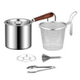 thumbnail image 1 of kowaku Deep Frying Pot with Lids Frying Basket Cooking Tools Deep Fryers Frying Pot Japanese Tempura Frying Pot for Outdoor Chicken C, 1 of 8