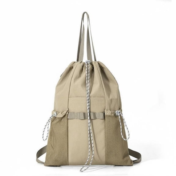 kowaku Drawstring Backpack Ultralight Badminton Racket Bag Multiple Pockets Lightweight Gym Sack for Women, Students, Hiking