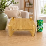 kowaku Drink Dispenser Stand Wear Resistant Wooden Base for Restaurant Tabletop Wedding 14.5cmx14.5cmx10cm
