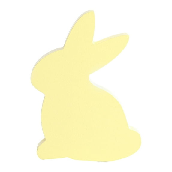 kowaku Easter Bunny Decorations Bunny Table Decor Party Rabbit Figurine Rabbit Sculpture for Indoor Housewarming Cabinet Office Desk Light Yellow