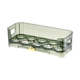 thumbnail image 1 of kowaku Egg Holder for Fridge Container Space Saving Reusable Organizer Tray Egg Dispenser for Countertop Organization Pantry Kitchen Green, 1 of 9