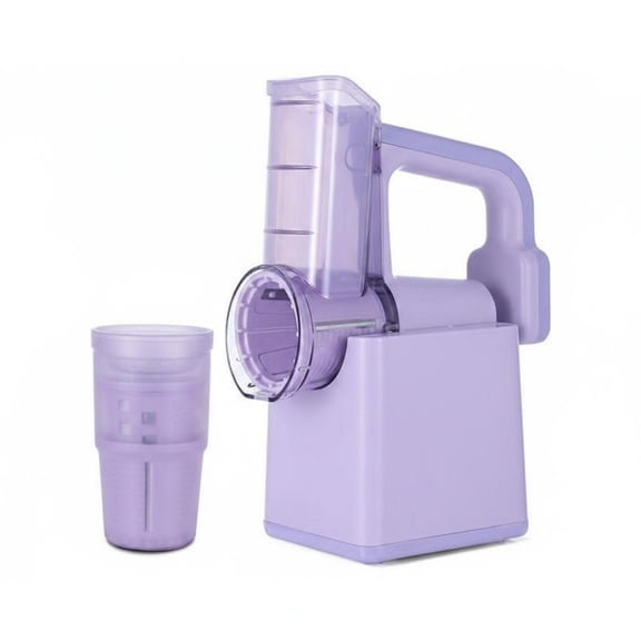 kowaku Electric Vegetable slicing Easy to Use Electric Rotary Grater Fast Drum Purple with Base