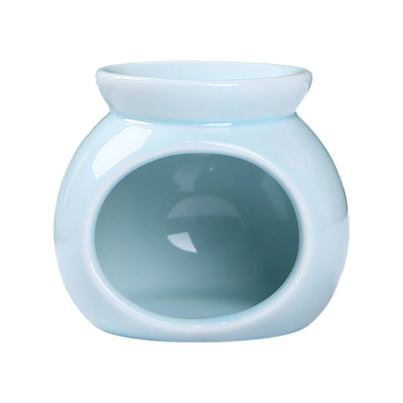 kowaku Essential Oil Burner Decorative Scented Oil Porcelain Tea Light Candle Holder Ceramic Melt Warmer Non Electric Suitable for kitchen garden Blue