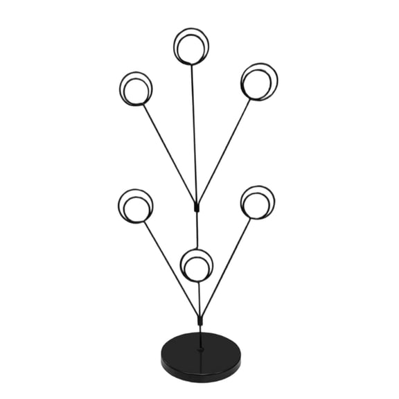 kowaku Family Tree Picture Frame Holder 6 Branch Multifunction Desktop Photo Tree Holder for Wedding Reception Wedding Table Numbers Black