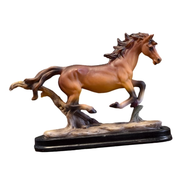 kowaku Figurine Sculpture Horse Ornament Artwork Tabletop Decoration,Art Ornament,Horse Statue for Bedroom Bookcas Office Home Decor C